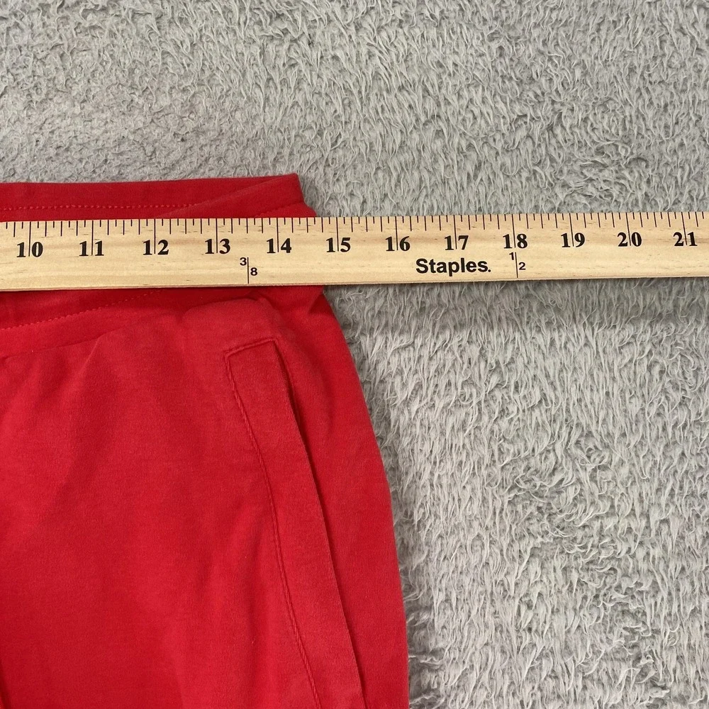 Alphalete‎ Joggers Mens Medium Red Knit Sweatpants Zip Pocket Slim Fit Gym